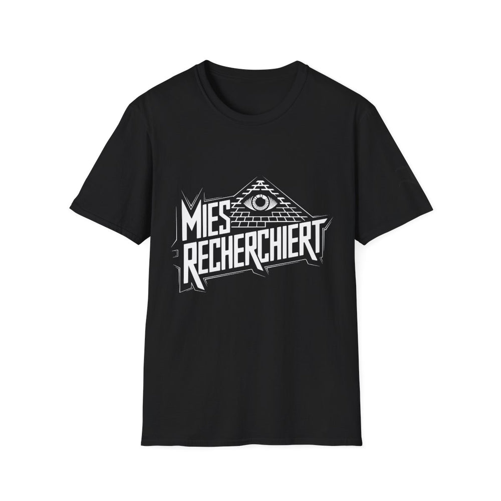 Mies recherchiert T-Shirt